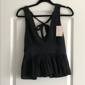 Free People Black Shirt